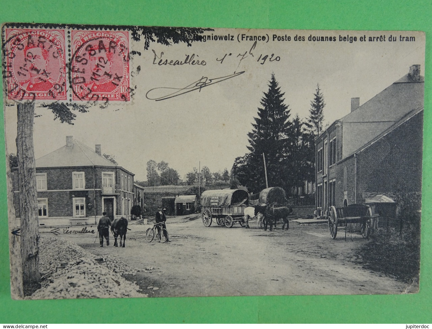 Regniowelz( France ) Poste Des Douanes Belge Et Arrêt Du Tram  (Cul-des-Sarts) - Cul-des-Sarts