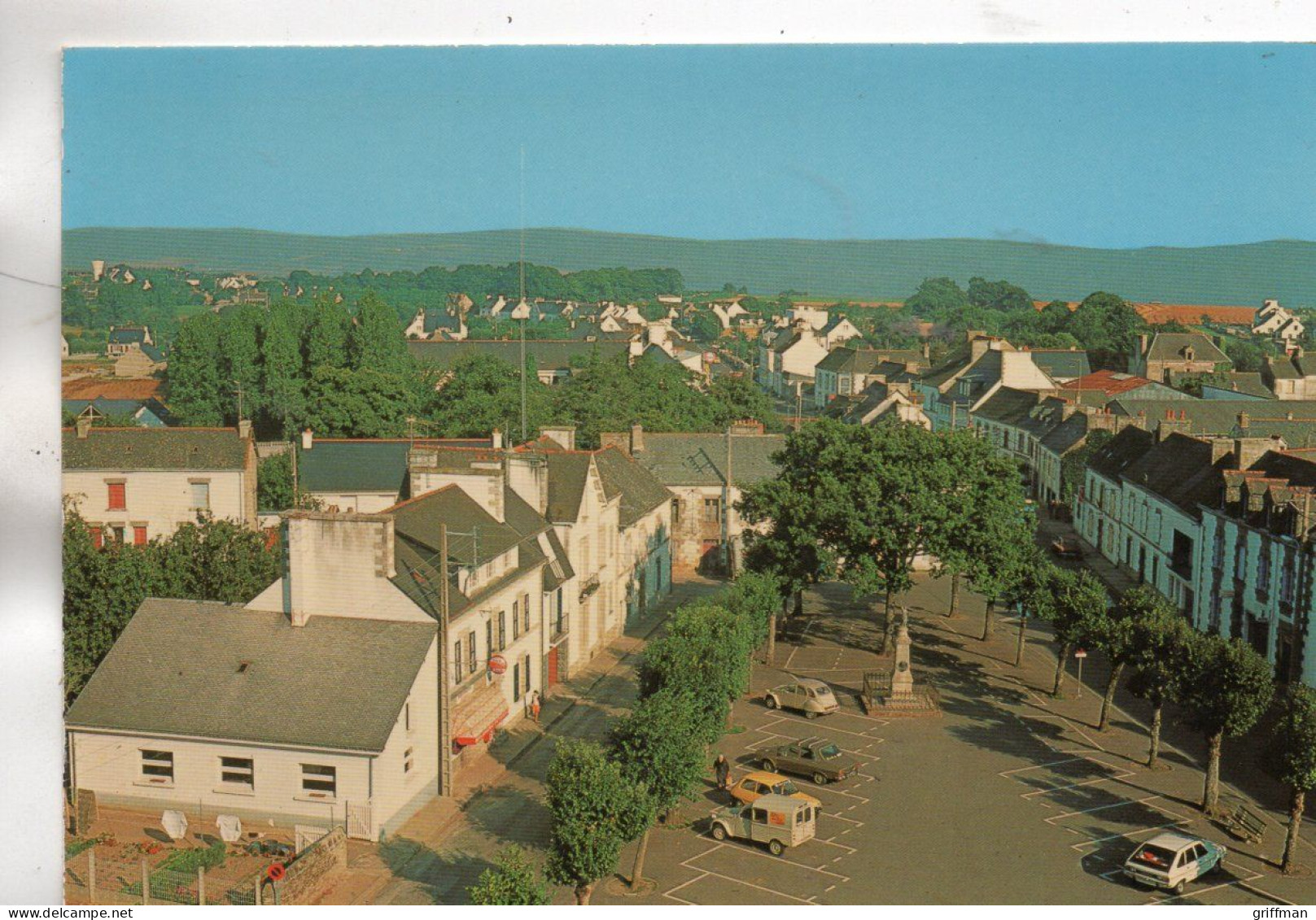 CLEGUEREC LA PLACE POBEGUIN CPSM 10X15 TBE - Cleguerec