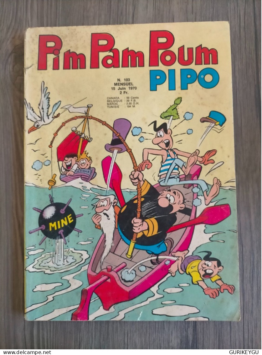 PIM PAM POUM PIPO N° 103  LUG   15/06/1970 - Tintin