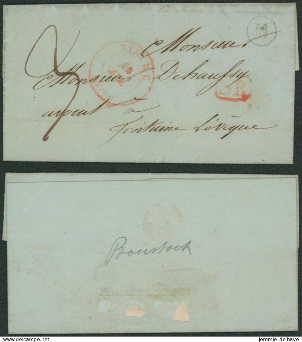 Précurseur - LAC + Cachet Dateur "Binche" Et Boite Rurale "M" (Boussoit) > Fontaine-l'évêque - 1830-1849 (Belgique Indépendante)