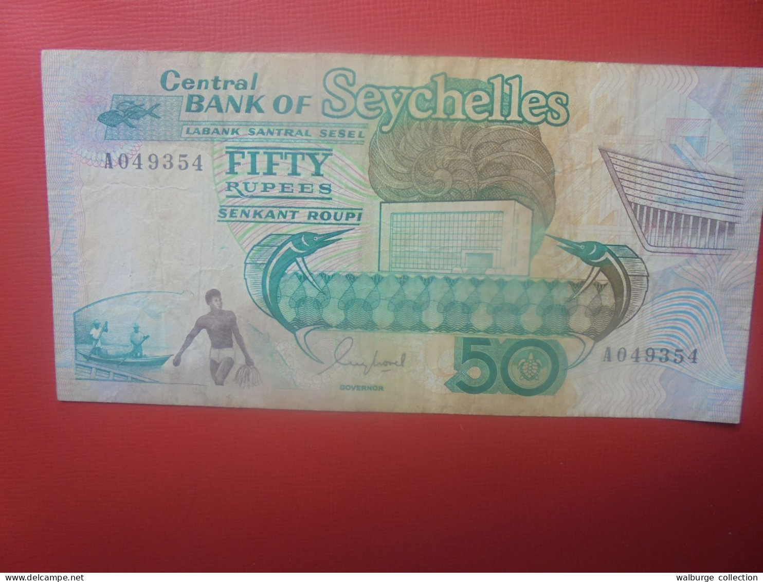 SEYCHELLES 50 Rupees 1989 Circuler (B.29) - Seychellen