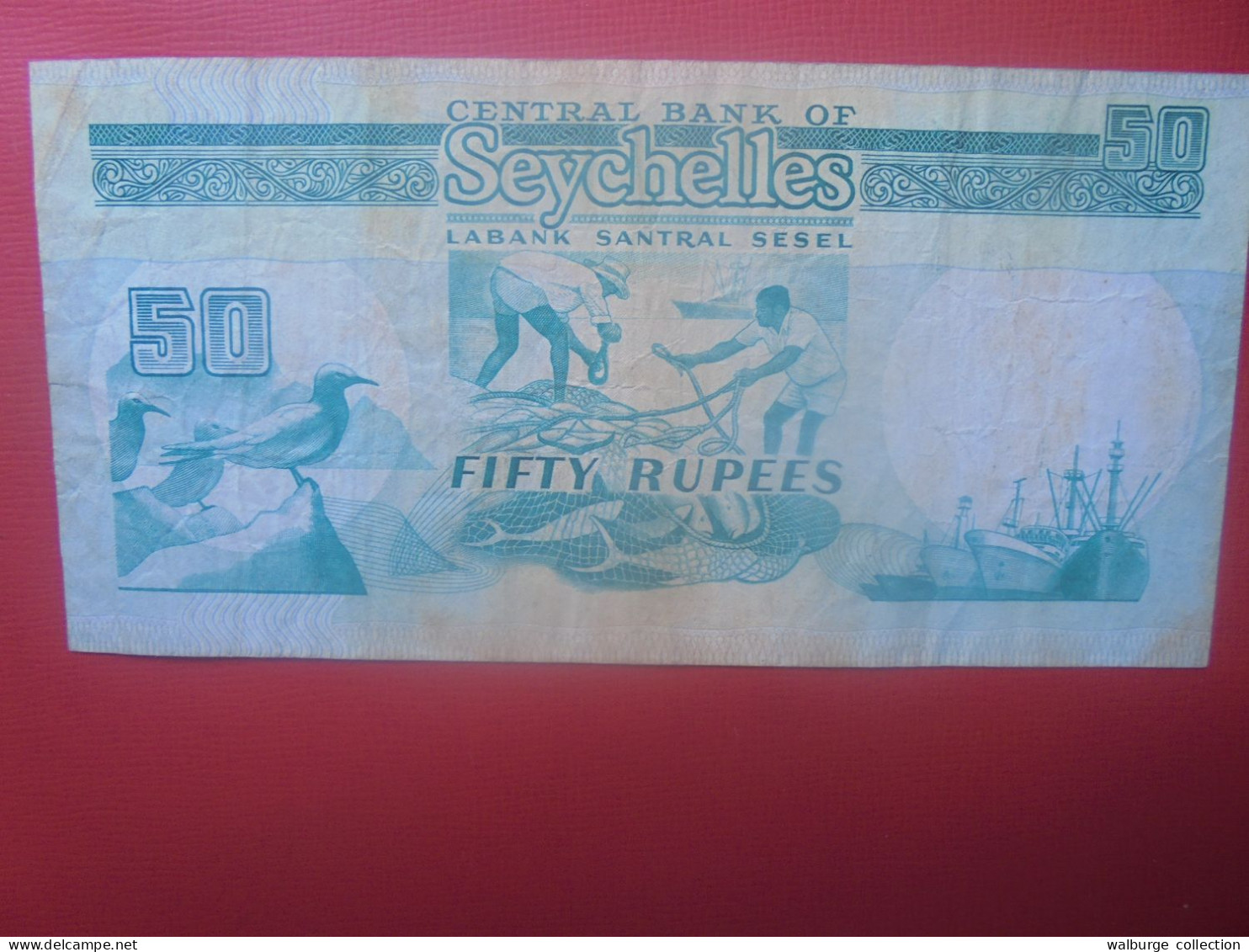 SEYCHELLES 50 Rupees 1989 Circuler (B.29) - Seychellen