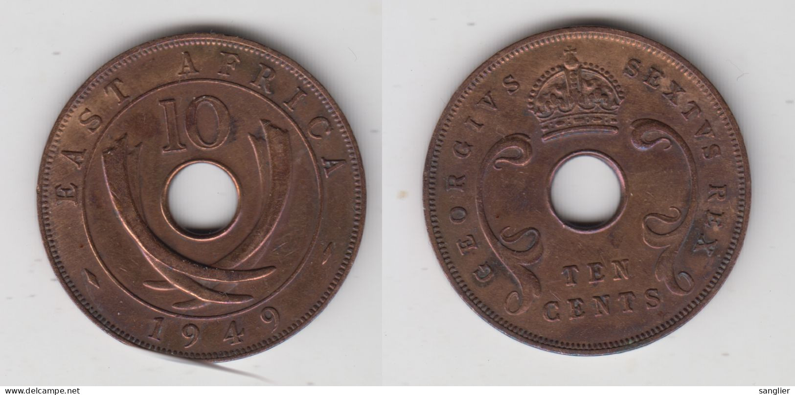 EAST AFRICA - 10 CENTS 1949 - Britse Kolonie