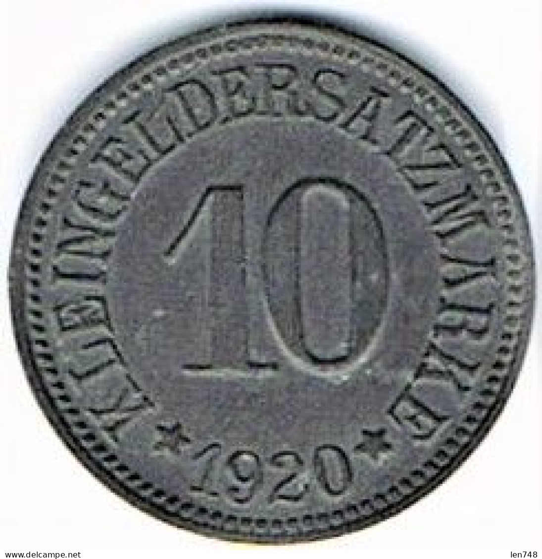 Nécessité Allemagne : 10 Pfennig 1920 Münchberg - Monedas/ De Necesidad