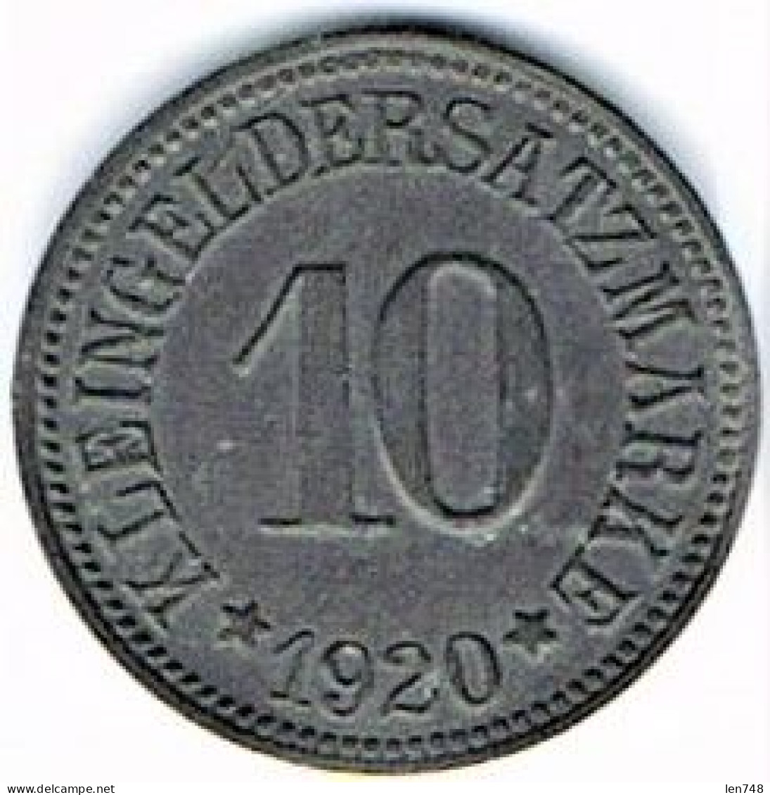 Nécessité Allemagne : 10 Pfennig 1920 Münchberg - Monetary/Of Necessity