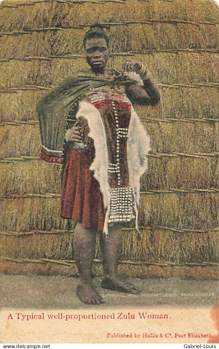 A Typical Well-proportioned Zulu Woman 1924 - Afrique Du Sud