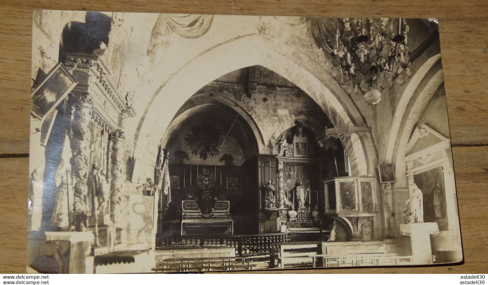 Carte Photo Ansouis, Interieur Eglise Ou Chapelle   ................ 10692 - Ansouis