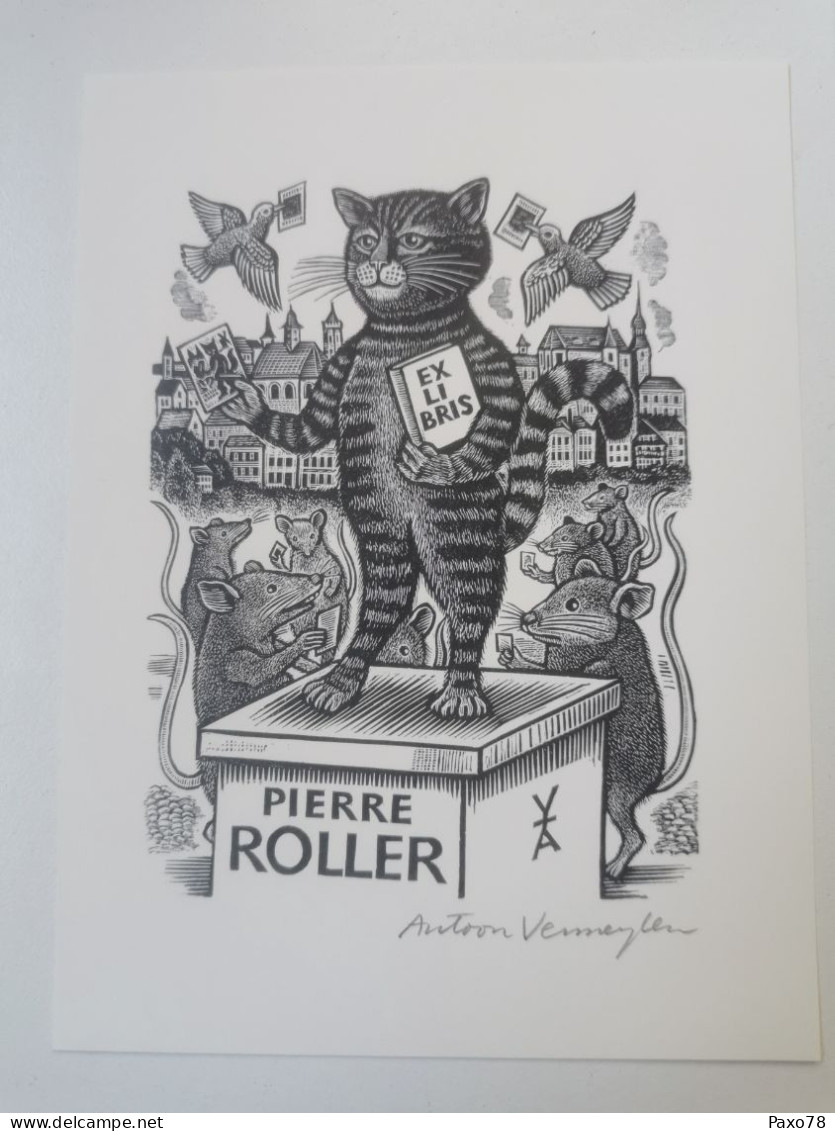 Luxembourg Ex-libris, P. Roller - Exlibris