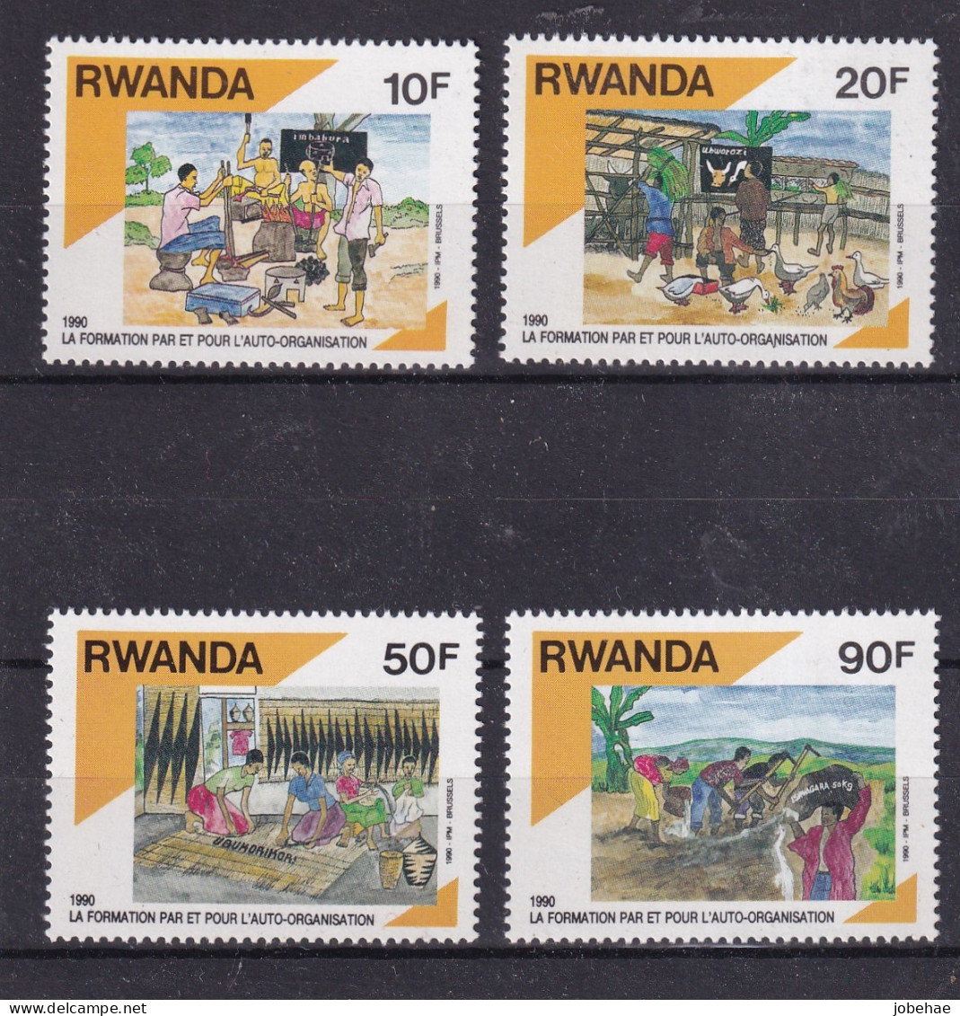 Rep Rwanda YT** 1384-1387 - Unused Stamps