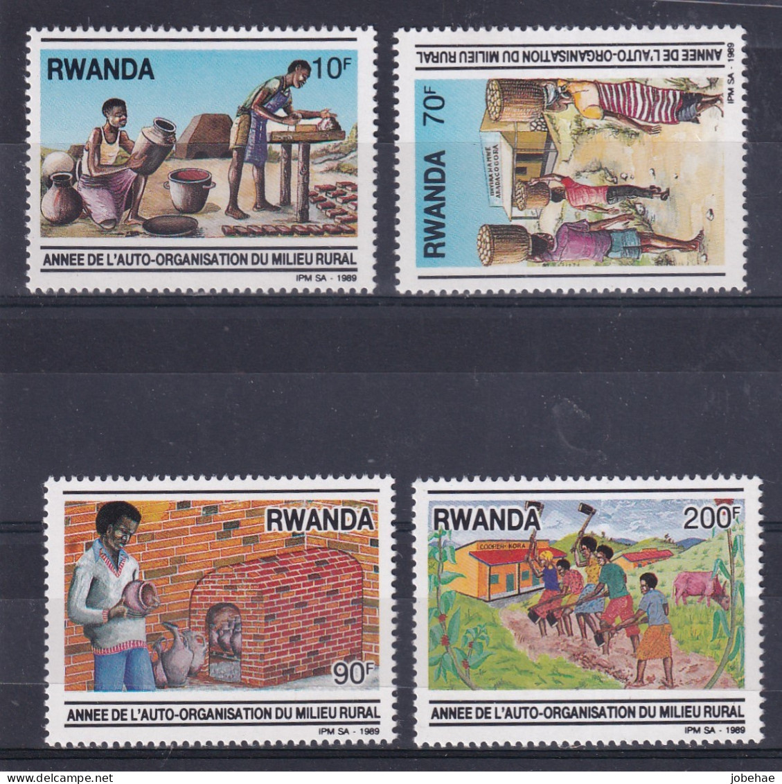 Rep Rwanda YT** 1352-1355 - Nuevos