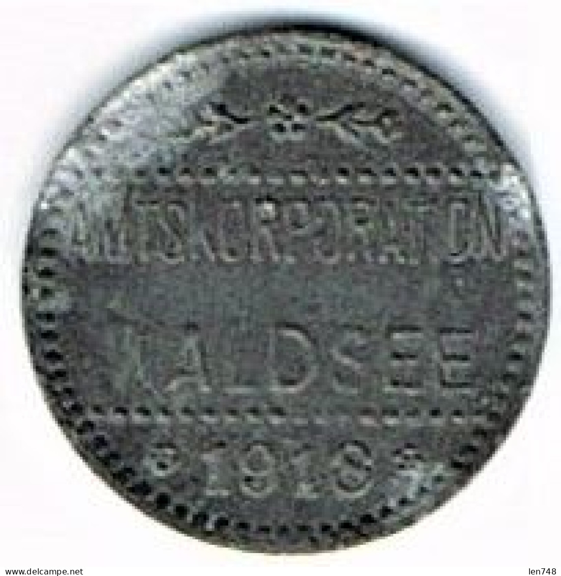 Nécessité Allemagne : 5 Pfennig 1918 Waldsee (zinc) - Monedas/ De Necesidad