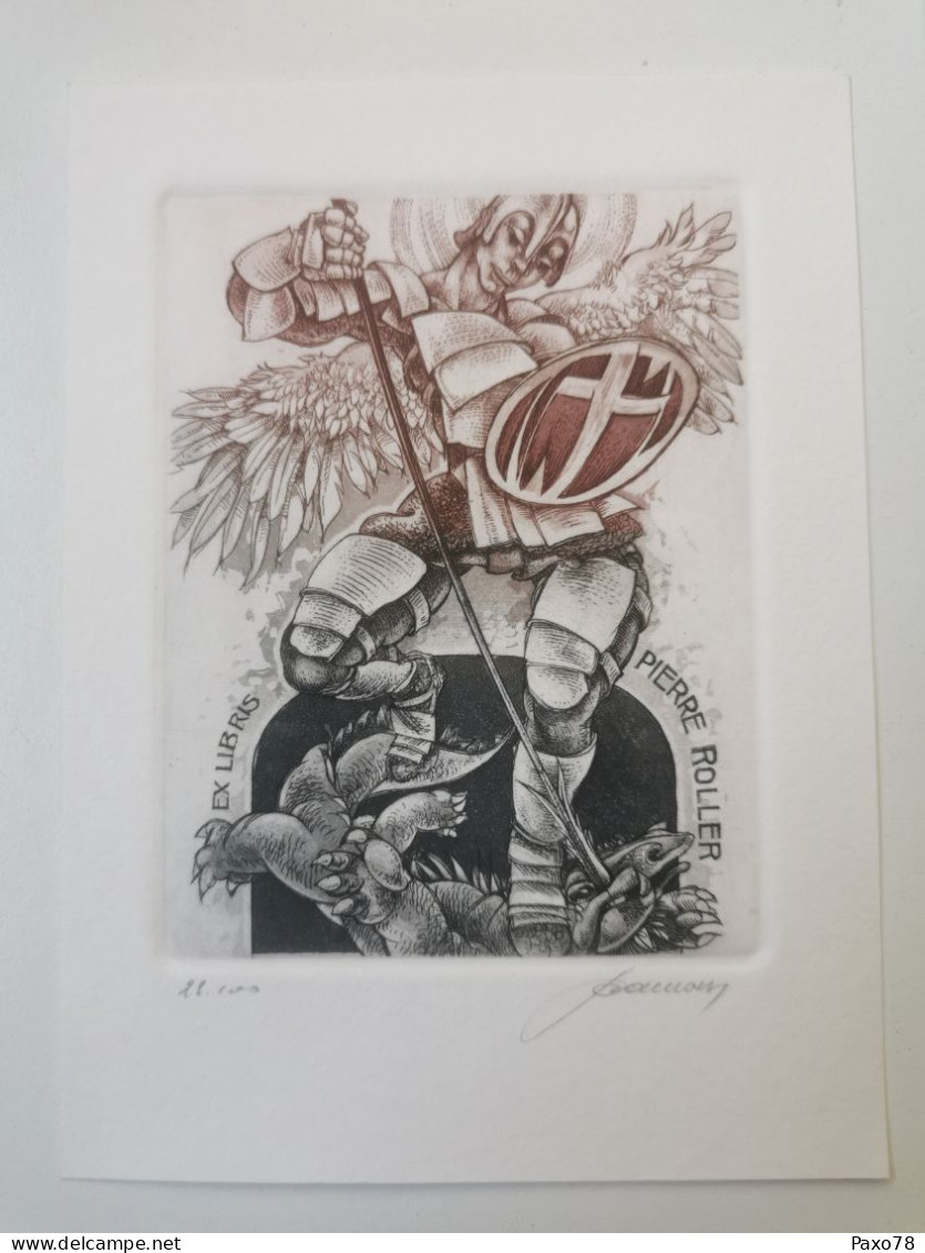 Luxembourg Ex-libris, P. Roller - Exlibris