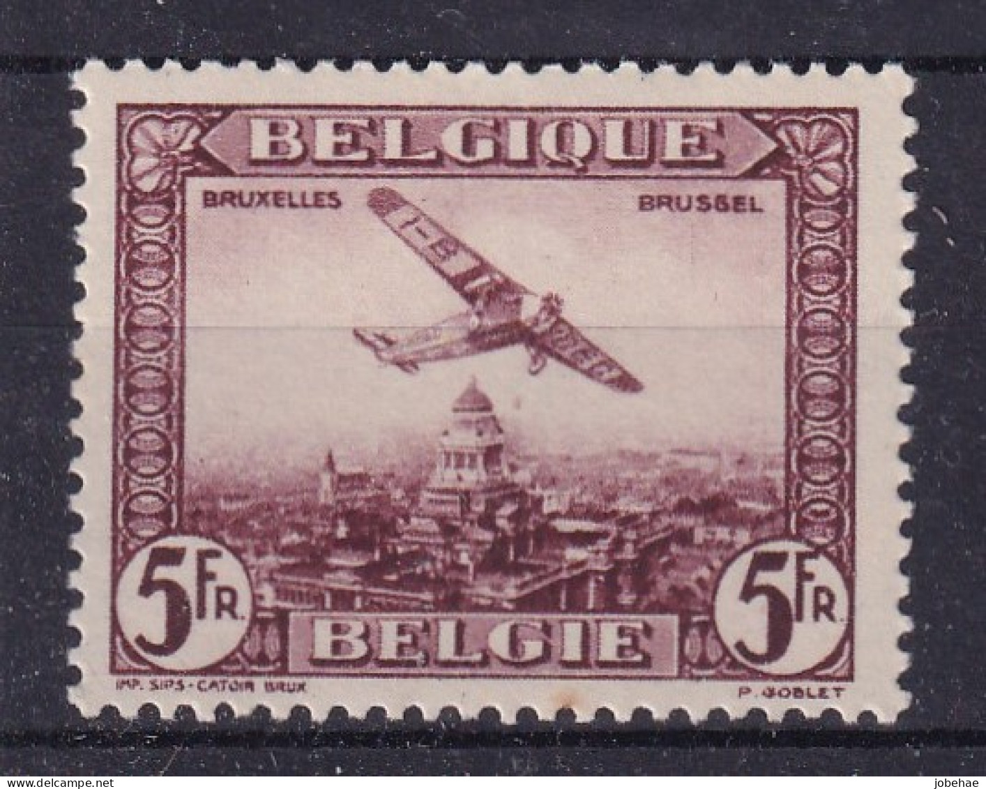 Belgie PA YT** 5 - Airmail