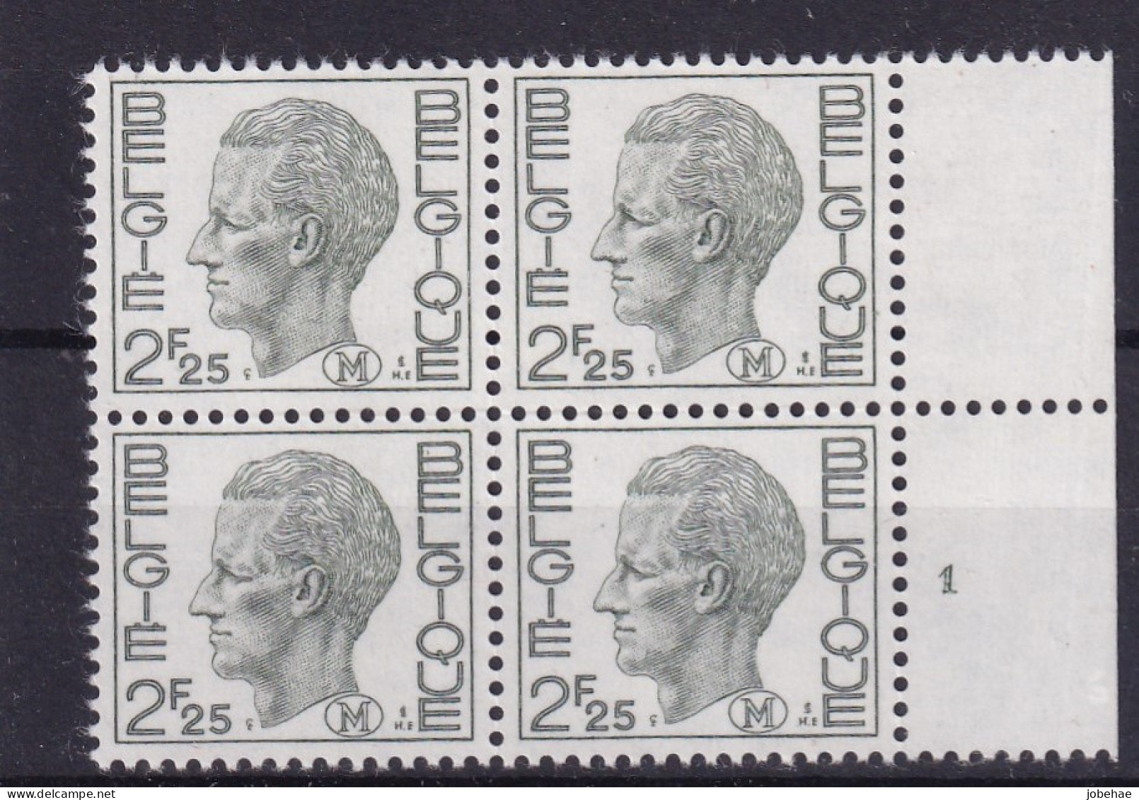 Belgie M Plaatnummer YT** 2-5 - Timbres [M]