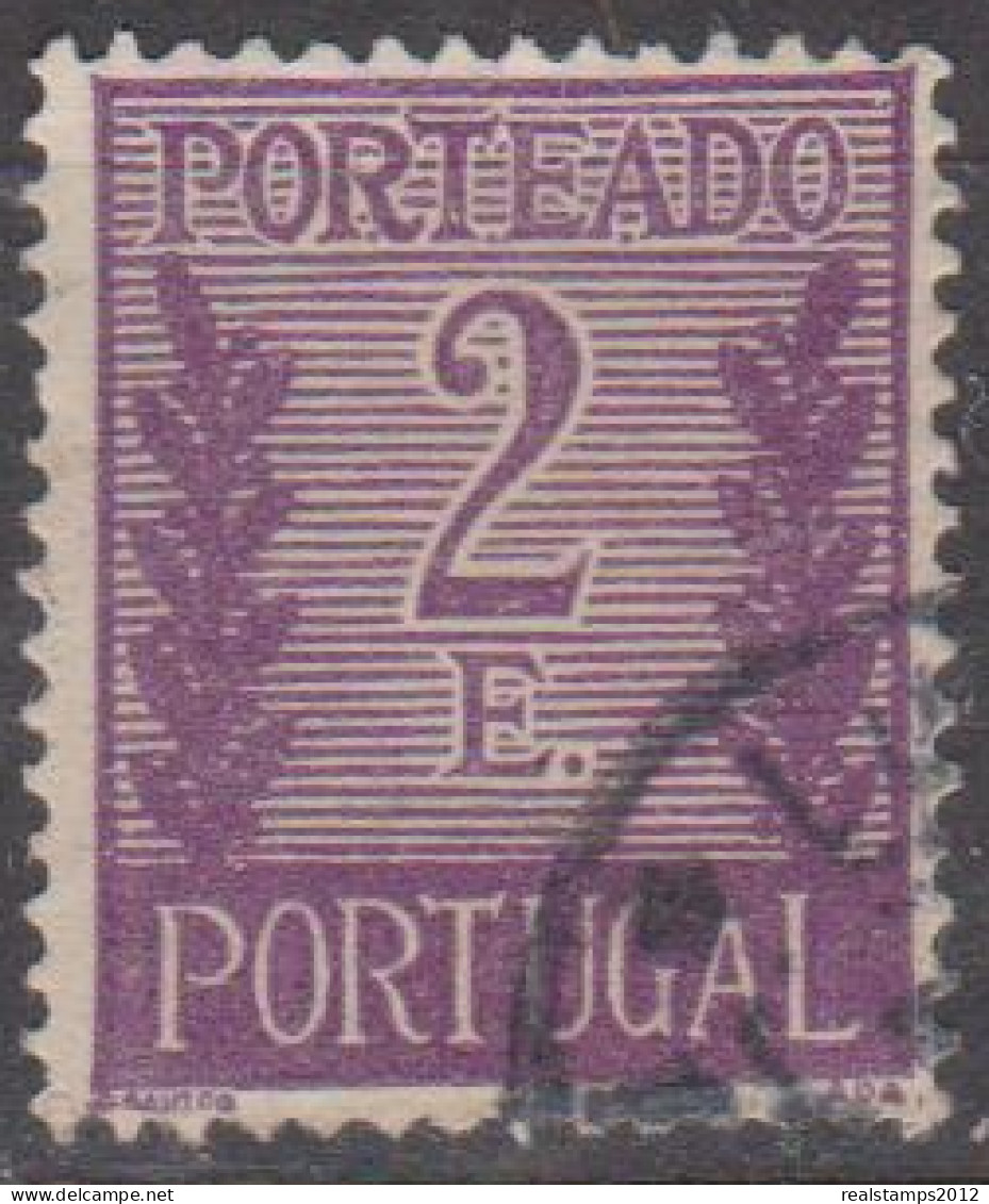 PORTUGAL  (PORTEADO) - 1940.   Valor Ladeado De Ramos.  2 E.  D. 14  (o)   MUNDIFIL  Nº 63 - Usati