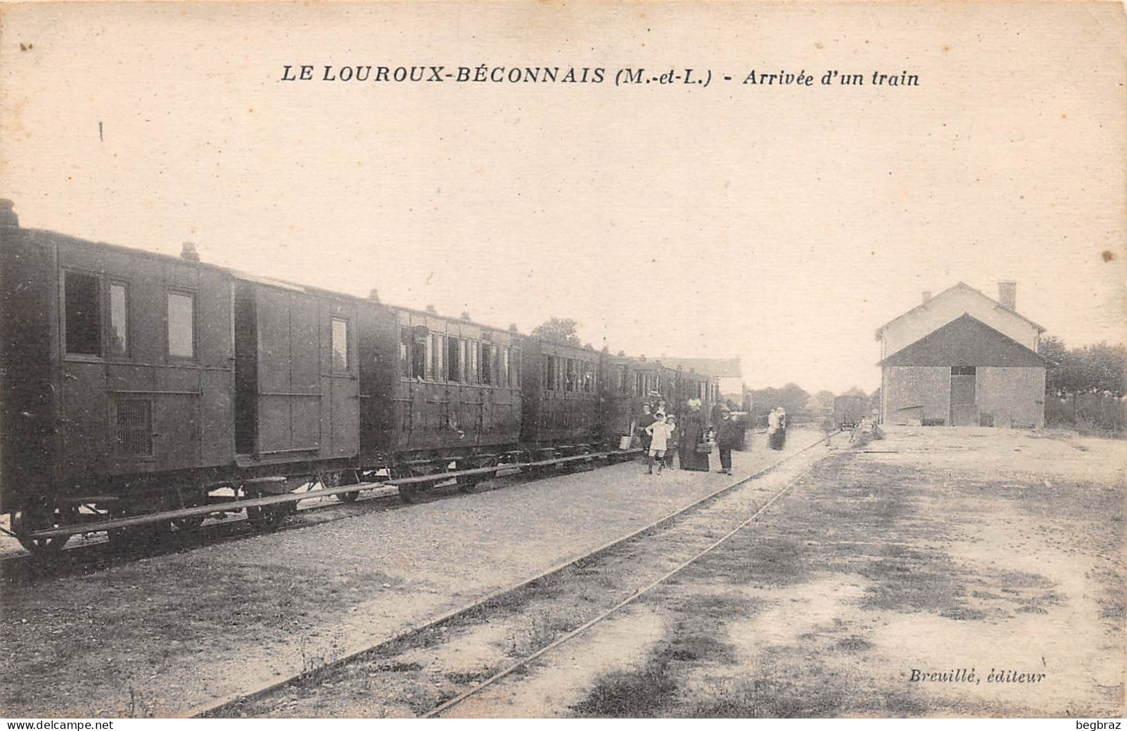 LE LOUROUX BECONNAIS      LA GARE   TRAIN - Le Louroux Beconnais