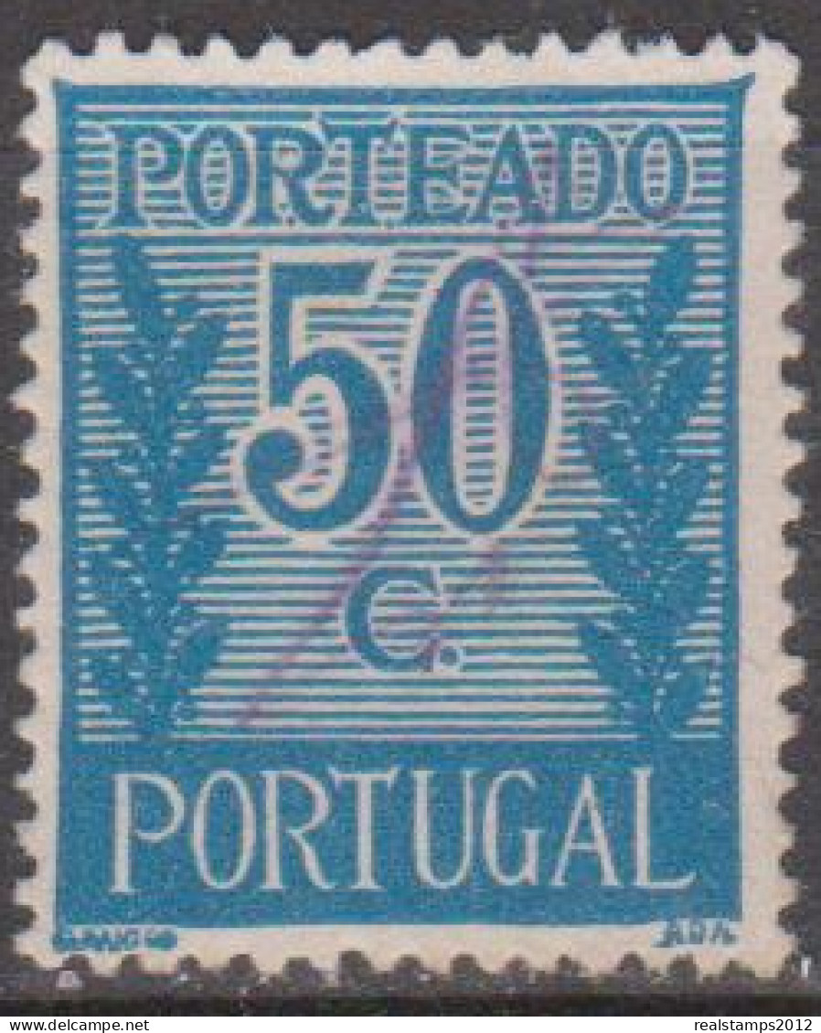 PORTUGAL (PORTEADO) - 1940.  Valor Ladeado De Ramos  50 C.  D. 14    (o)  MUNDIFIL  Nº 59 - Usati