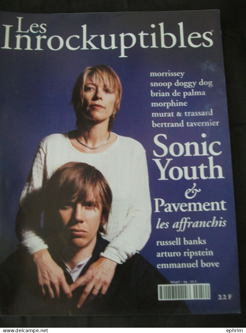 Les Inrockuptibles 54 Sonic Youth Pavement Russell Banks Morrissey Jean-Louis Murat Trassard Morphine Magazine 1994 - Musica