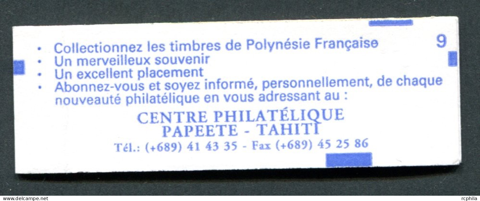 RC 25450 POLYNESIE COTE 12,50€ N° C507 (II) CARNET AUTO ADHÉSIF NEUF ** MNH TB - Carnets