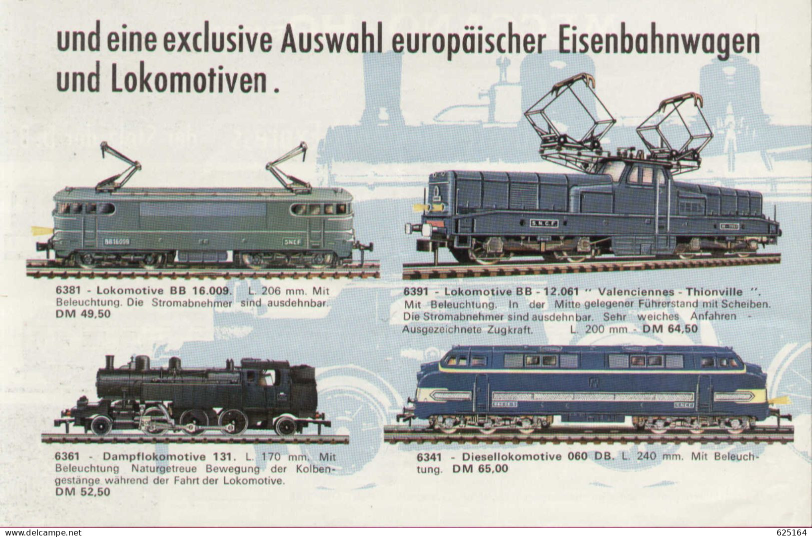 Catalogue MECCANO - HOrnby 1965 Rheingold Express Etc. HO 1:87 - Allemand