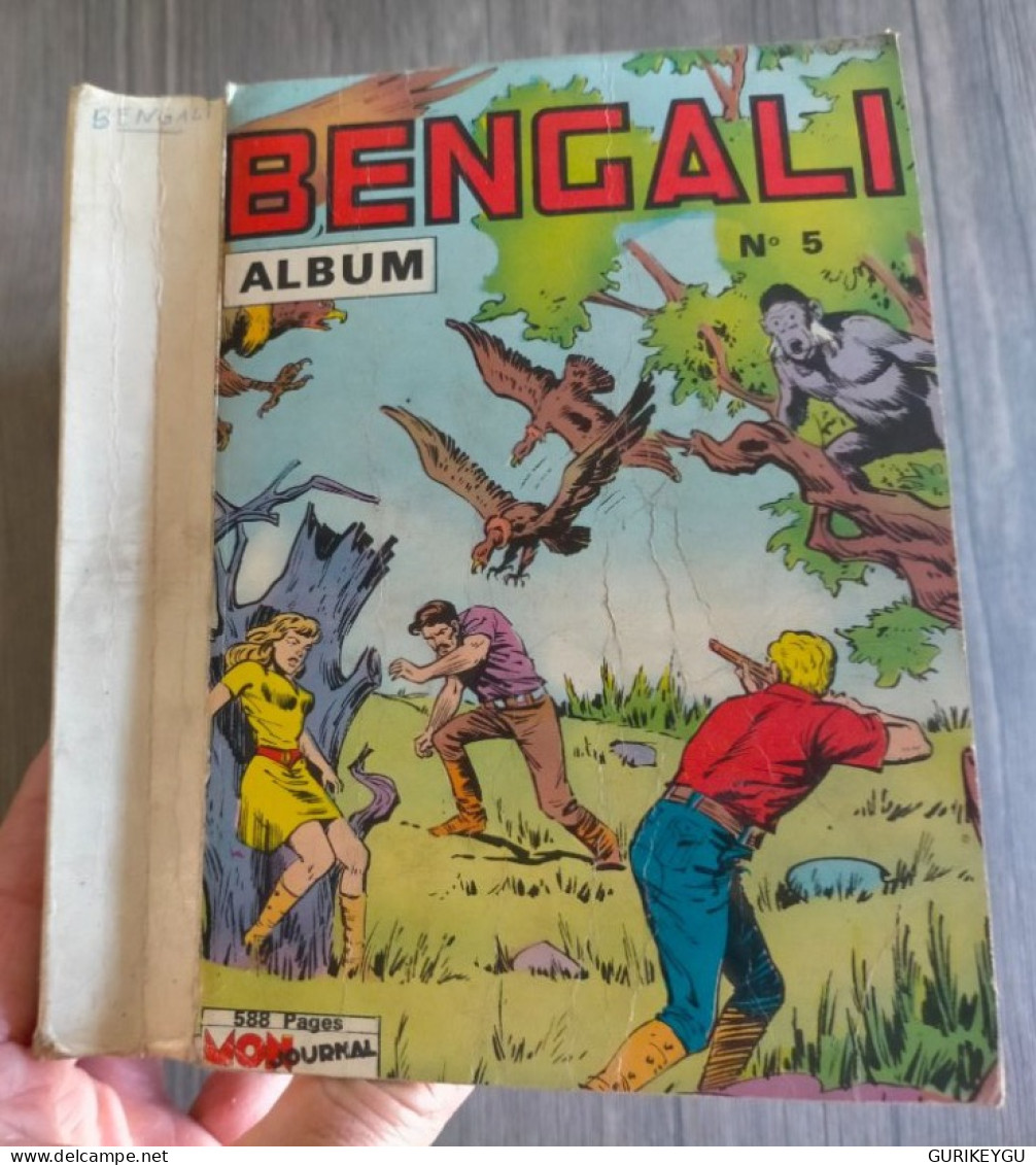 ALBUM Reliure BENGALI 5  AKIM 14 MESSIRE Lancelot 5 PIRATES BRIK 14 Mon Journal 1963 - Tintin