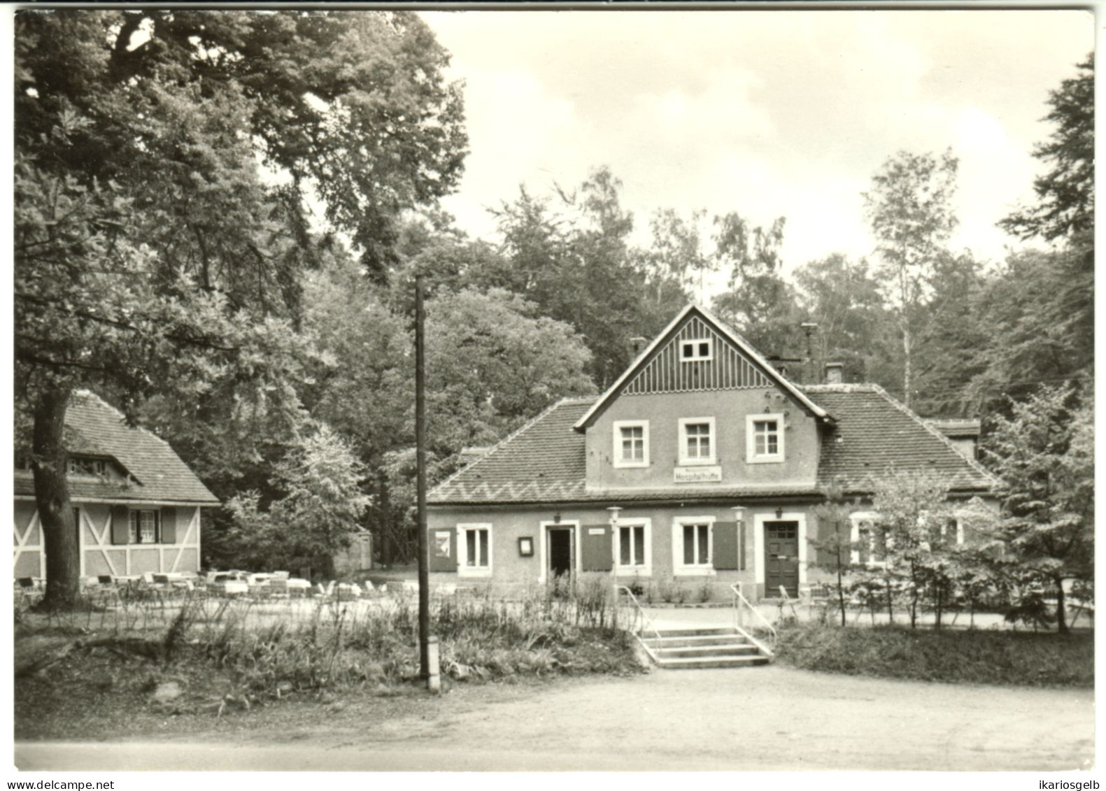 DAHLEN über Oschatz ~1972 Private AK " Waldgaststätte Hospitalhütte Dahlener Heide " - Oschatz