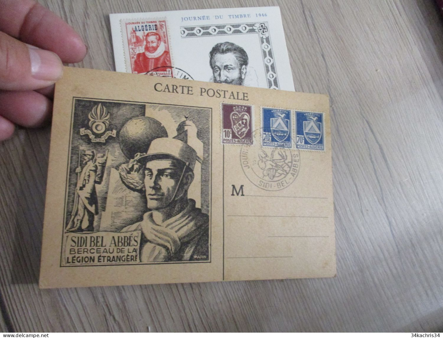 Algérie Lot 6 Lettres Entier Premiers Jours Carte Maximum - Collections, Lots & Séries