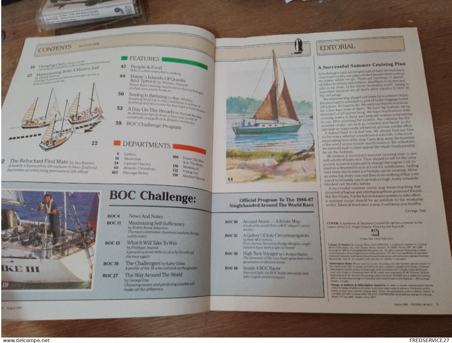 118 //  CRUISING WORLD 1986 / THE BLOC CHALLENGE - Autres & Non Classés