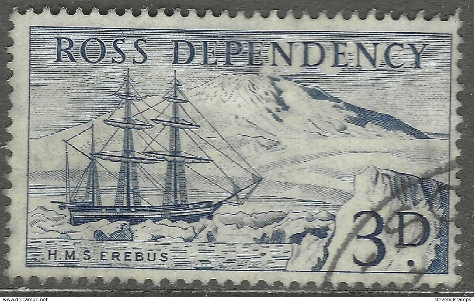 Ross Dependency. 1957 Definitives. 3d Used. SG 1 - Usati