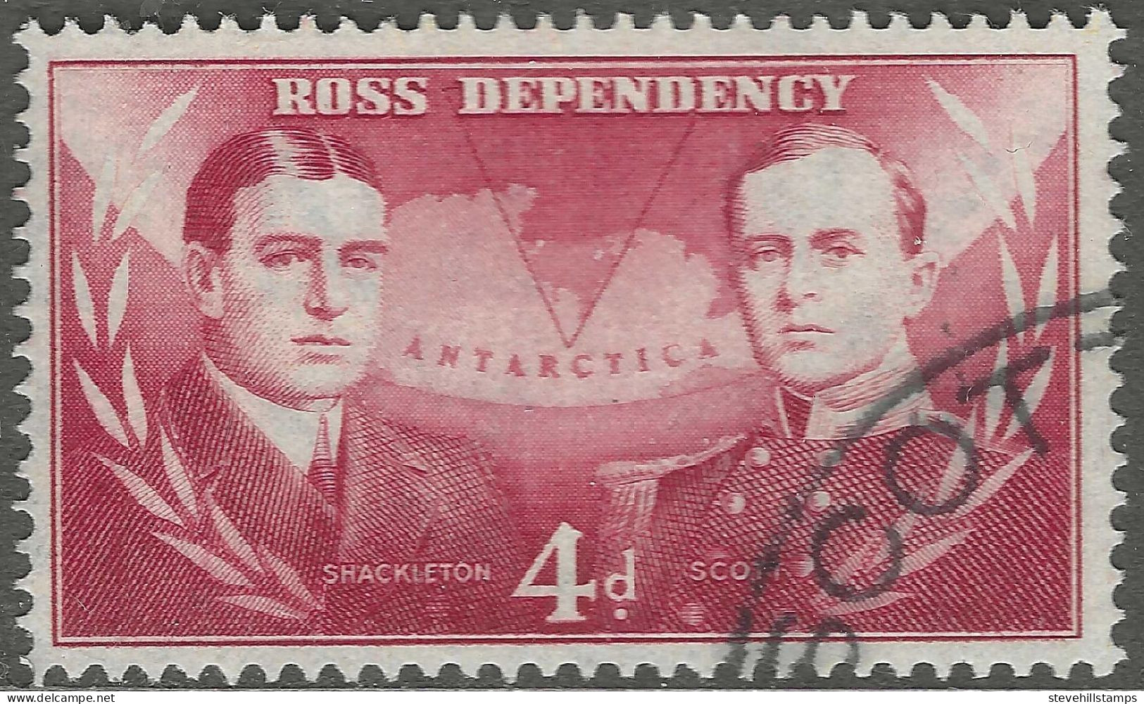 Ross Dependency. 1957 Definitives. 4d Used. SG 2 - Oblitérés