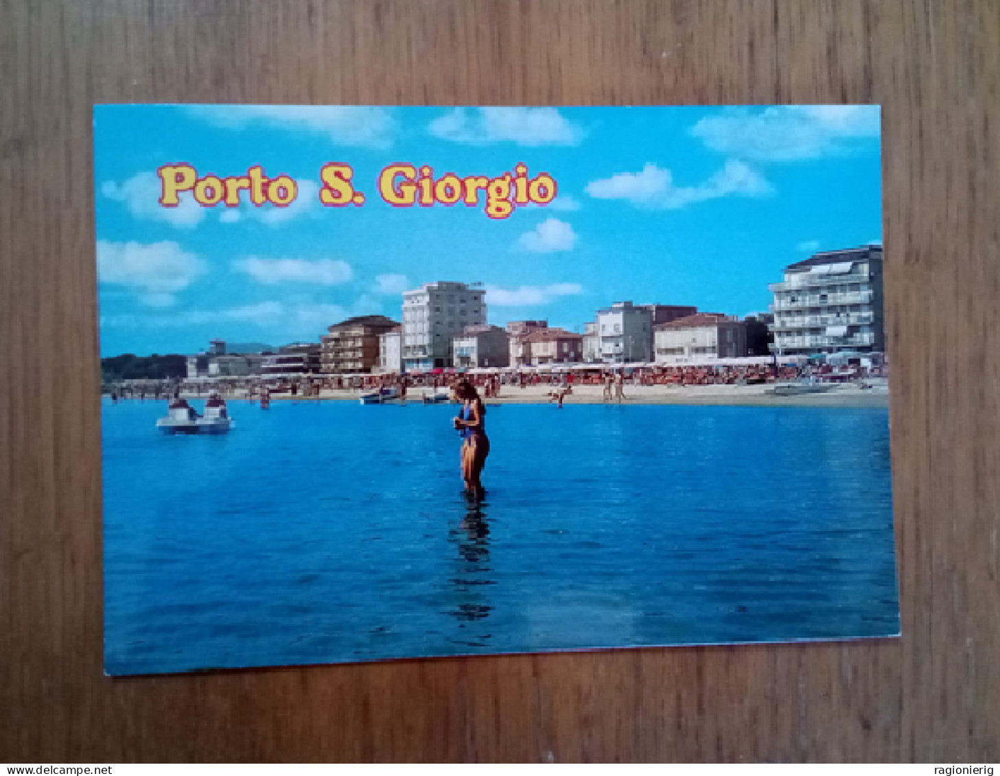FERMO - Porto San Giorgio - Veduta Della Spiaggia - Donnina - Bikini -Pin Up - Sexy - Fermo