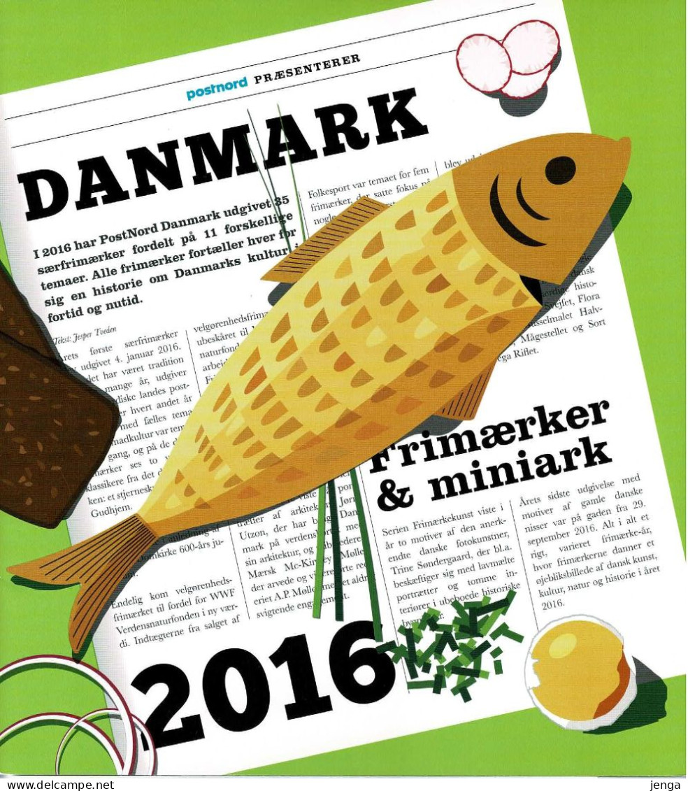 Denmark 2016, Complete Year Pack MNH(**) - Includes Proof By Martin Mörck. - Années Complètes