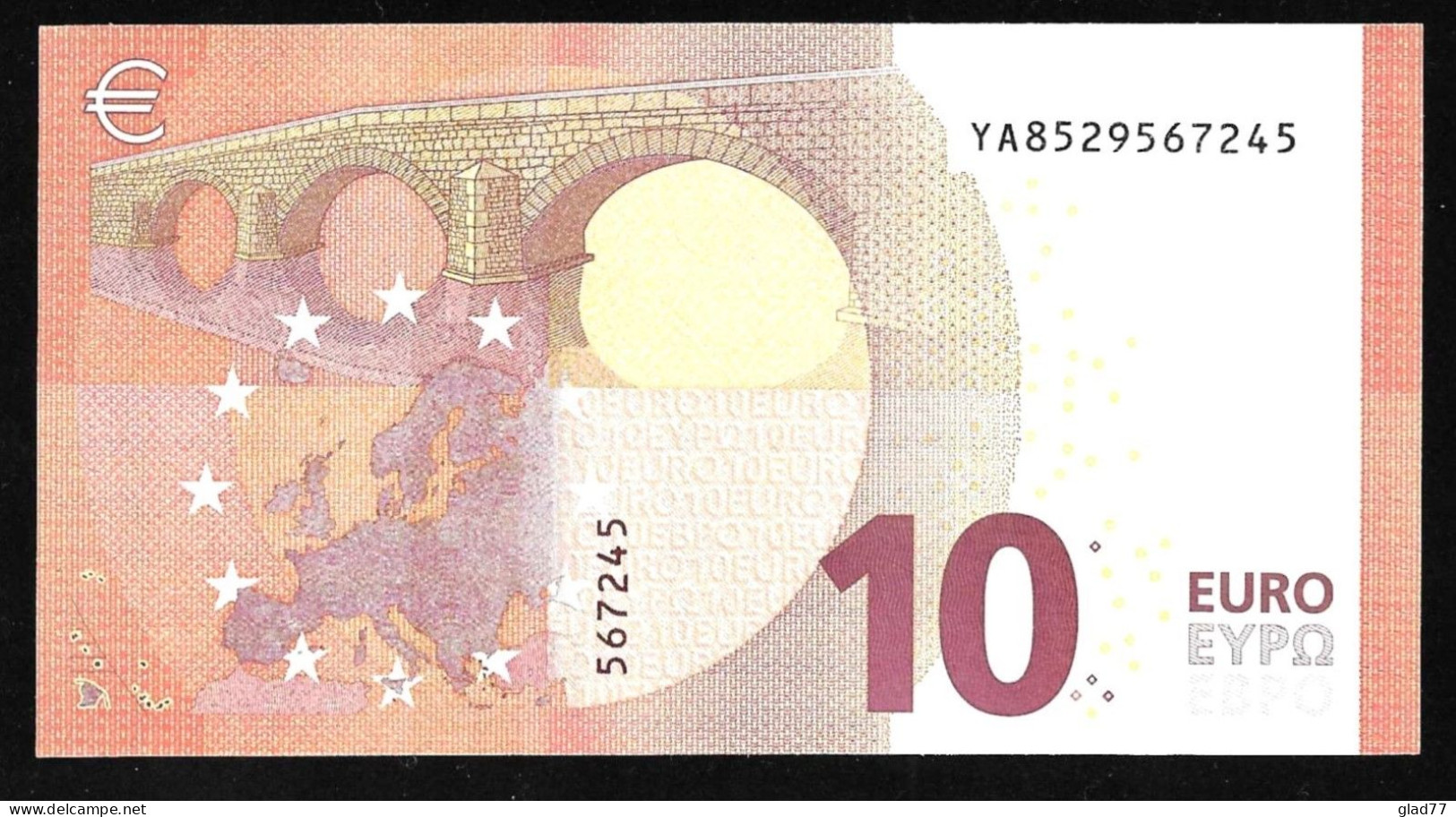 New Issue 2023!! Greece  "Y" 10  EURO UNC! LAGARDE Signature!!    Printer Y012F2 !! - 10 Euro