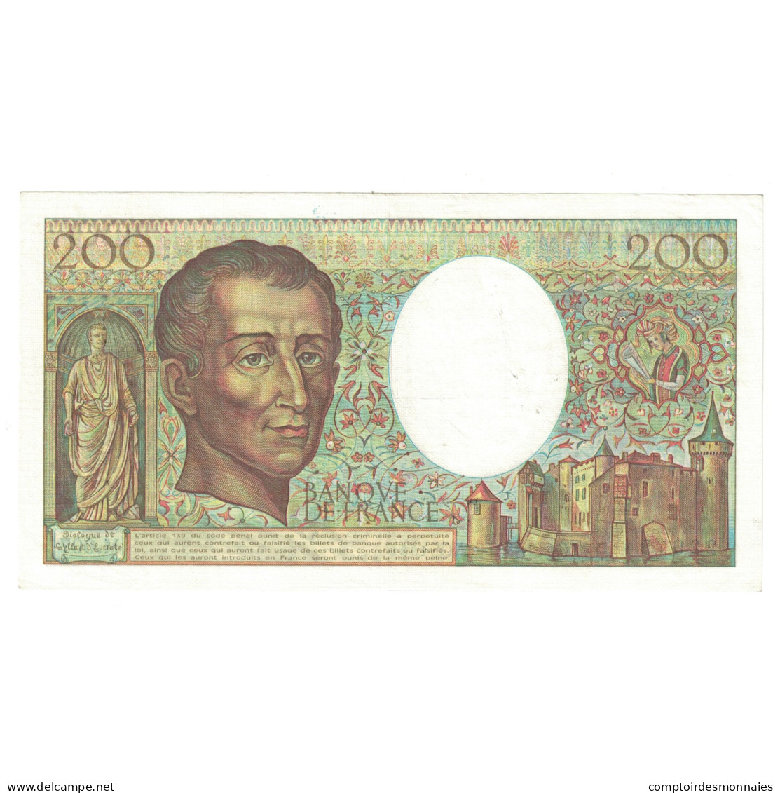 France, 200 Francs, Montesquieu, 1981, M.007 229794, SUP, Fayette:70.1, KM:155a - 200 F 1981-1994 ''Montesquieu''