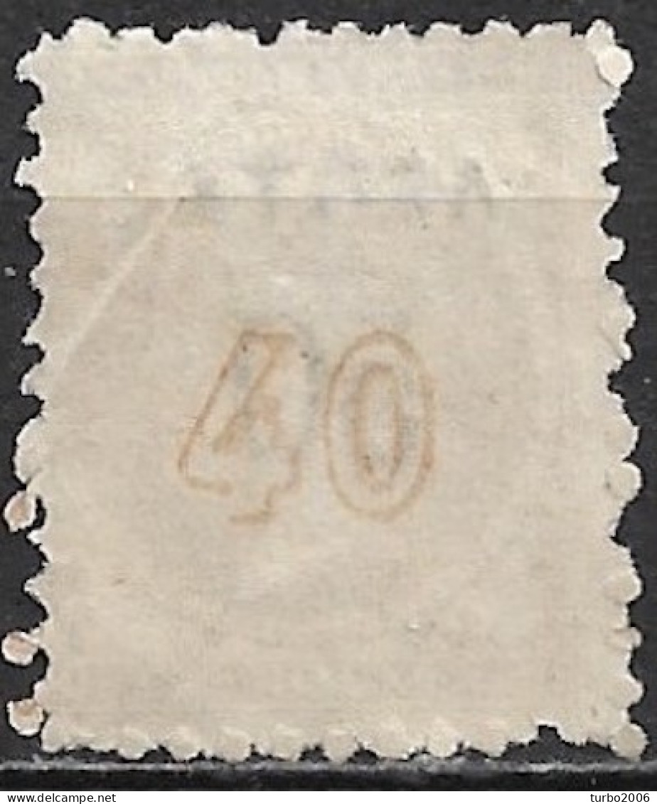 GREECE 1900 Overprints On Large Hermes Head 50 L  / 40 L Grey Flesh Wide Spaced "0" Perforated Vl. 152 A - Gebruikt