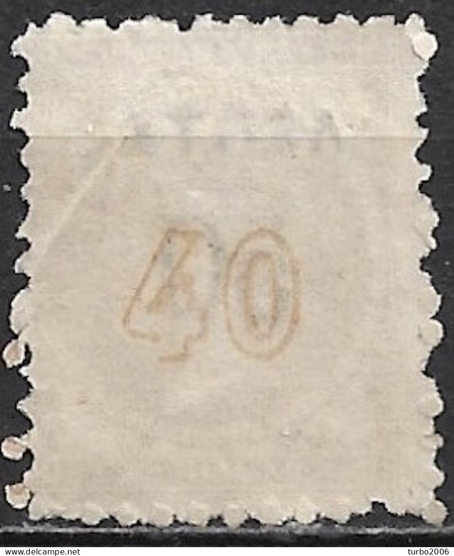 GREECE 1900 Overprints On Large Hermes Head 50 L  / 40 L Grey Flesh Wide Spaced "0" Perforated Vl. 152 A - Usati