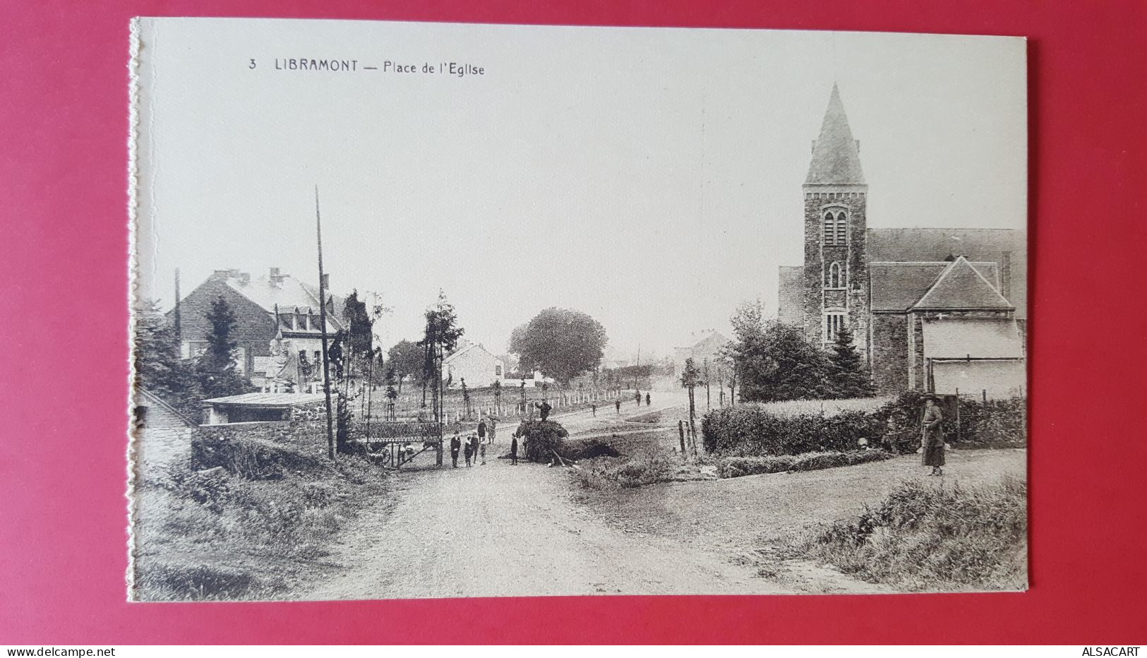 Libramont 3 Cartes , Avenue De Houffalize Et 2x Place De L'église - Andere & Zonder Classificatie