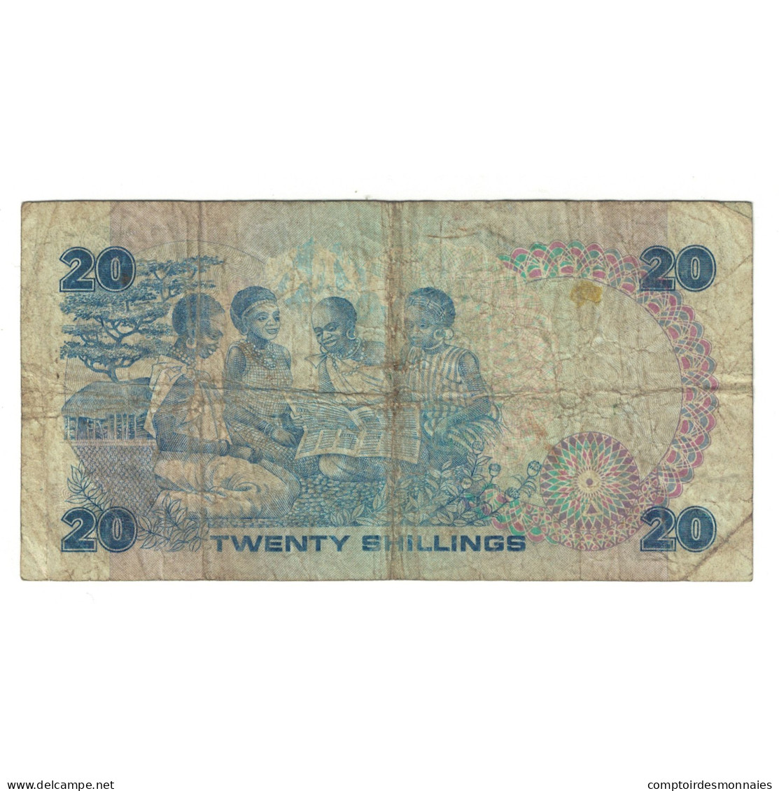 Billet, Kenya, 20 Shillings, 1984, 1984-07-01, KM:21c, TB - Kenya