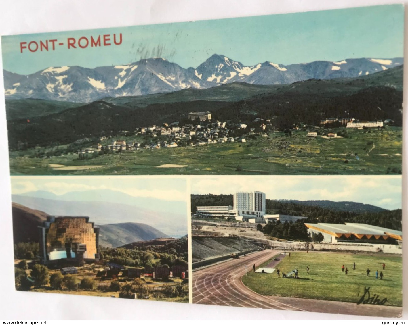 66 Sournia 1990 3 Vues Font-romeu Station 1800m Four Solaire Cnrs Lycee Cimatique Por Les Preolympiques -ed Dino - Sournia