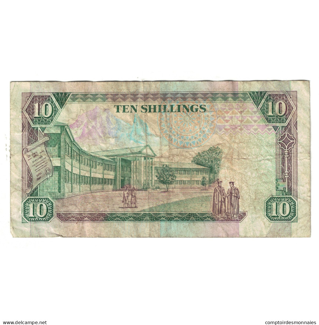 Billet, Kenya, 10 Shillings, 1992, 1992-01-02, KM:24d, TB - Kenya