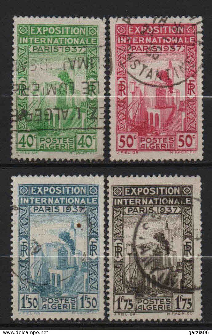 Algérie - 1937 - Exposition De Paris   - N° 127 à 130 - Oblit  - Used - Gebraucht