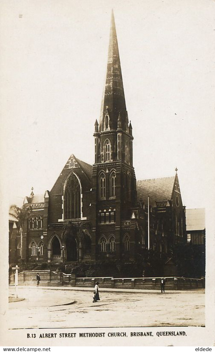 Real Photo Brisbane Albert Street Methodist Church - Brisbane