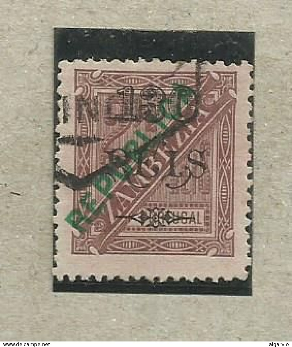 Port, Zambezia, 1914,# 73,sobrecarga Republica Verde , Usado, L685 - Zambezia
