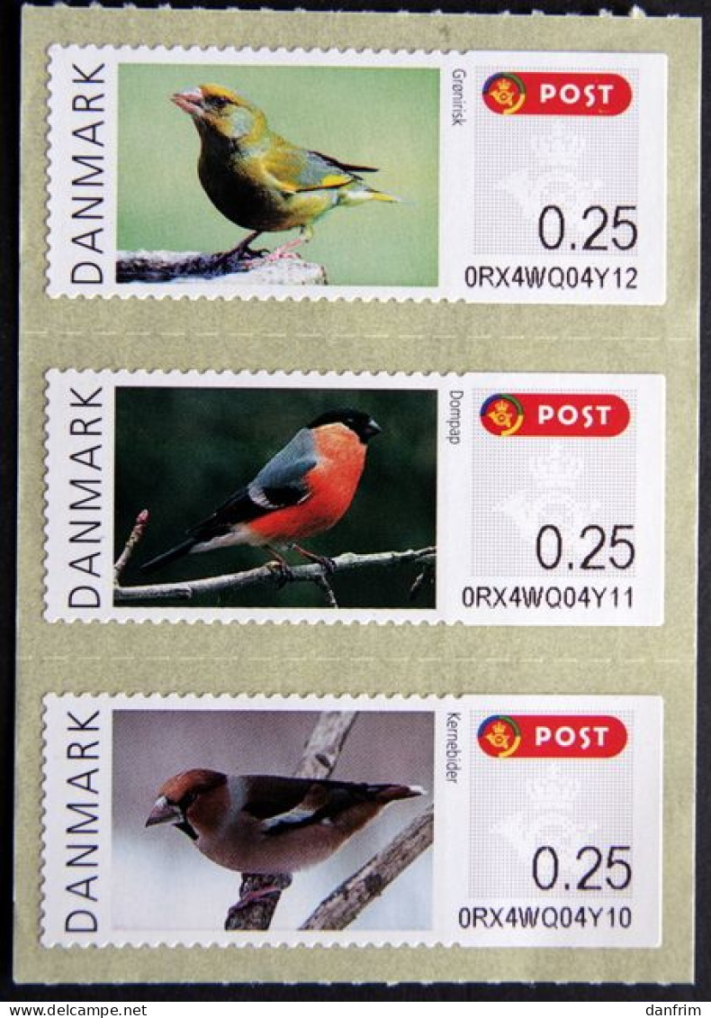 Denmark 2012 Minr.62-64 MNH (**) Birds / Vogel ( Lot  F 2418 ) ATM - Automatenmarken [ATM]