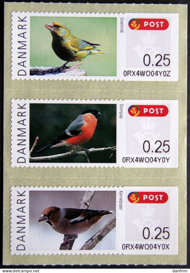 Denmark 2012 Minr.62-64 MNH (**) Birds / Vogel ( Lot  F 2424 ) ATM - Vignette [ATM]