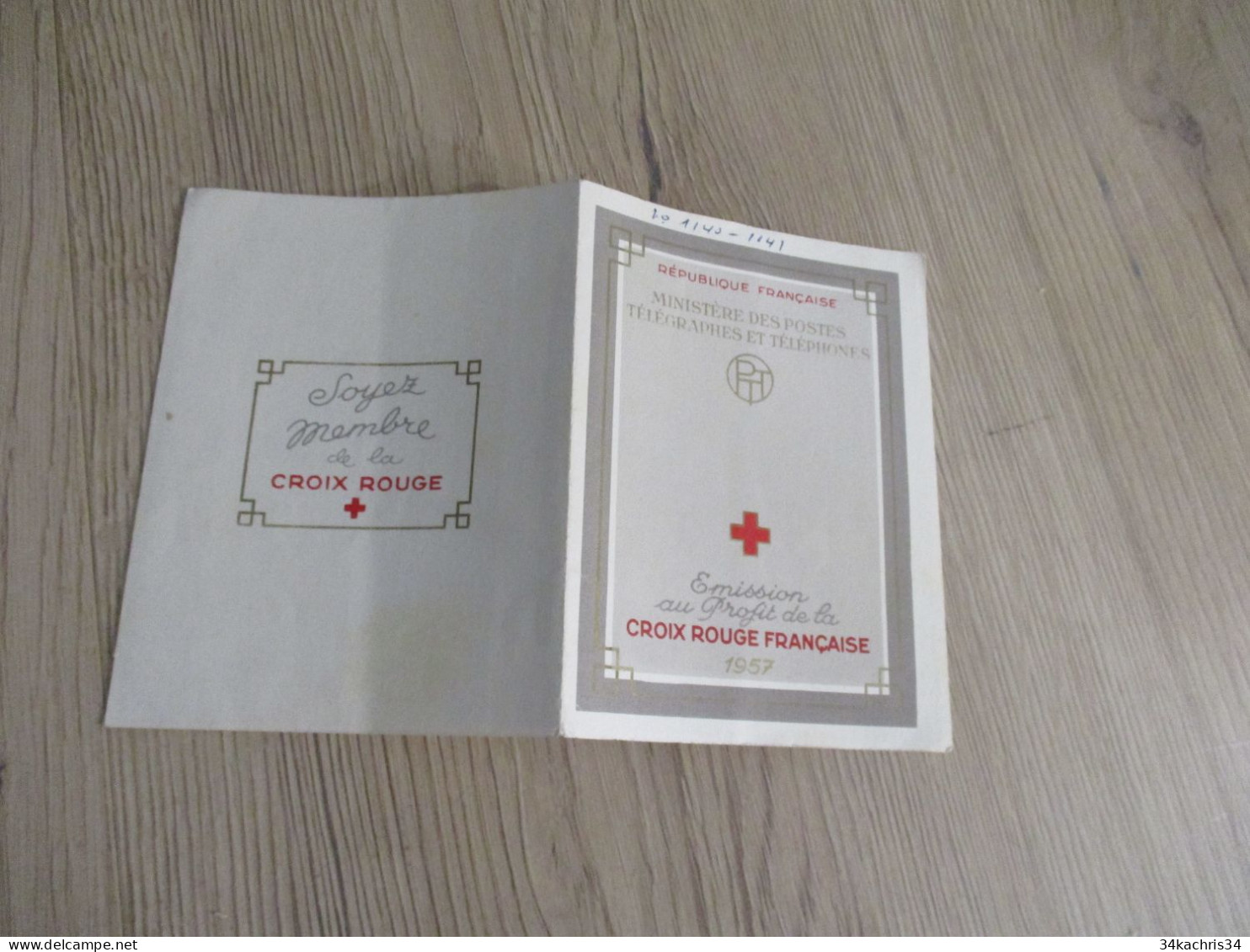 Carnet Croix Rouge 1957 Avec Défaut En L'état - Croix Rouge