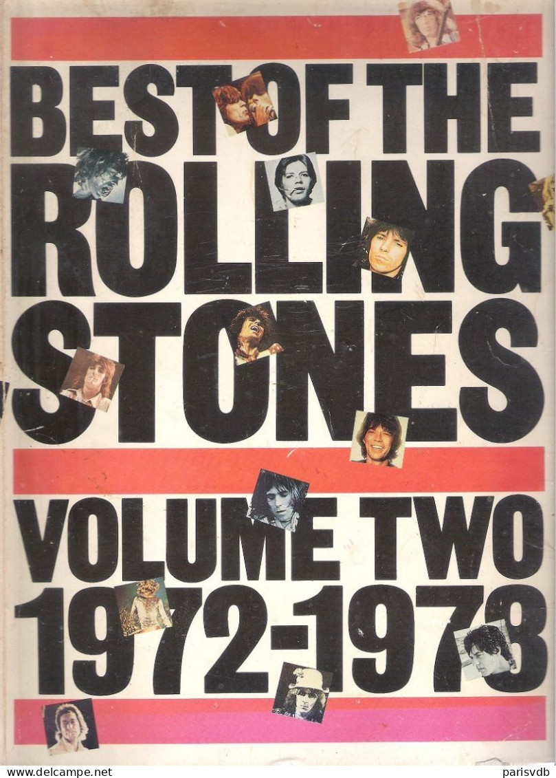 BEST OF THE ROLLING STONES - VOLUME TWO 1972-1973 - SONGTEKSTEN  + PARTITUREN - Antique