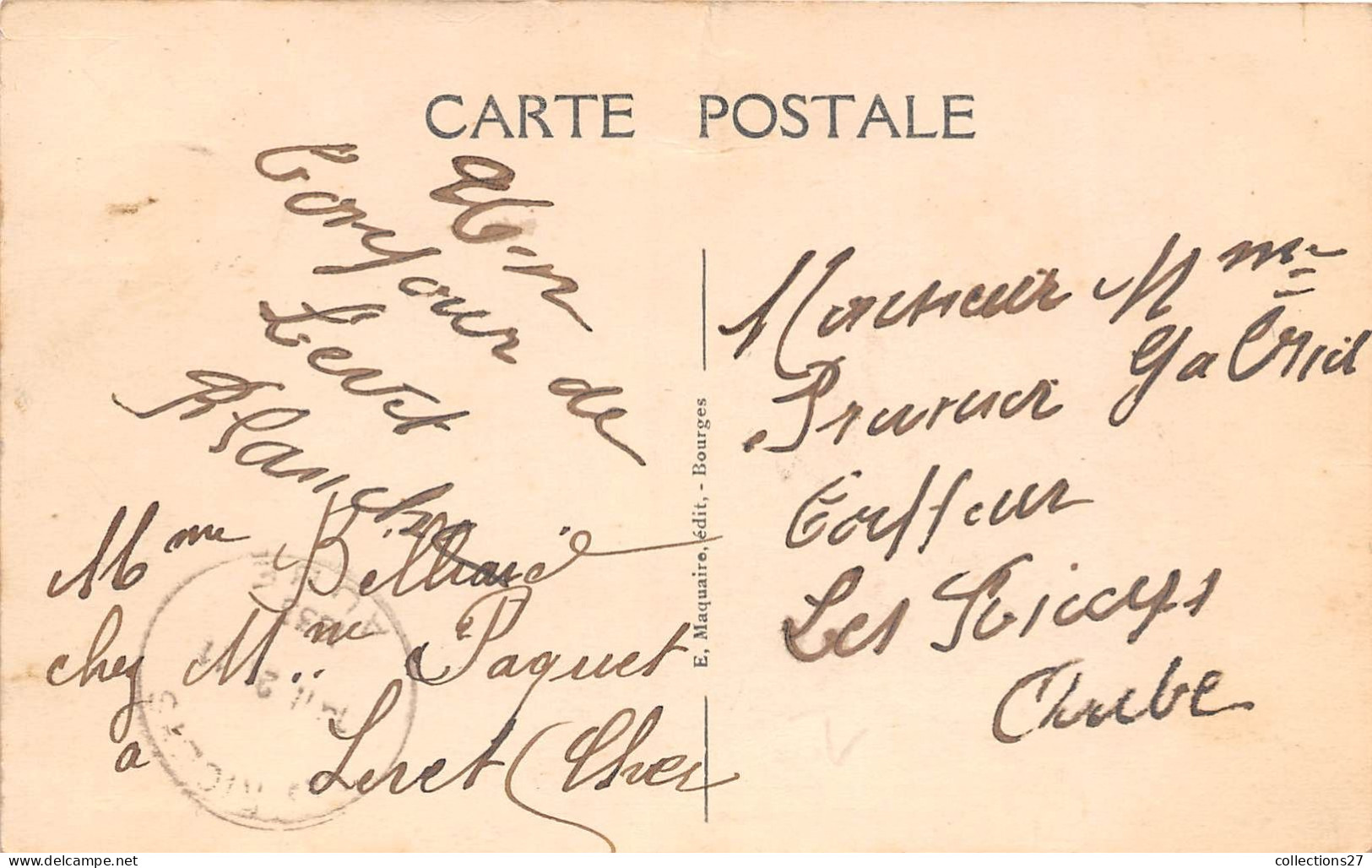 18-LEVET- AVENUE DE LA GARE , LE BUREAU DE POSTE - Autres & Non Classés