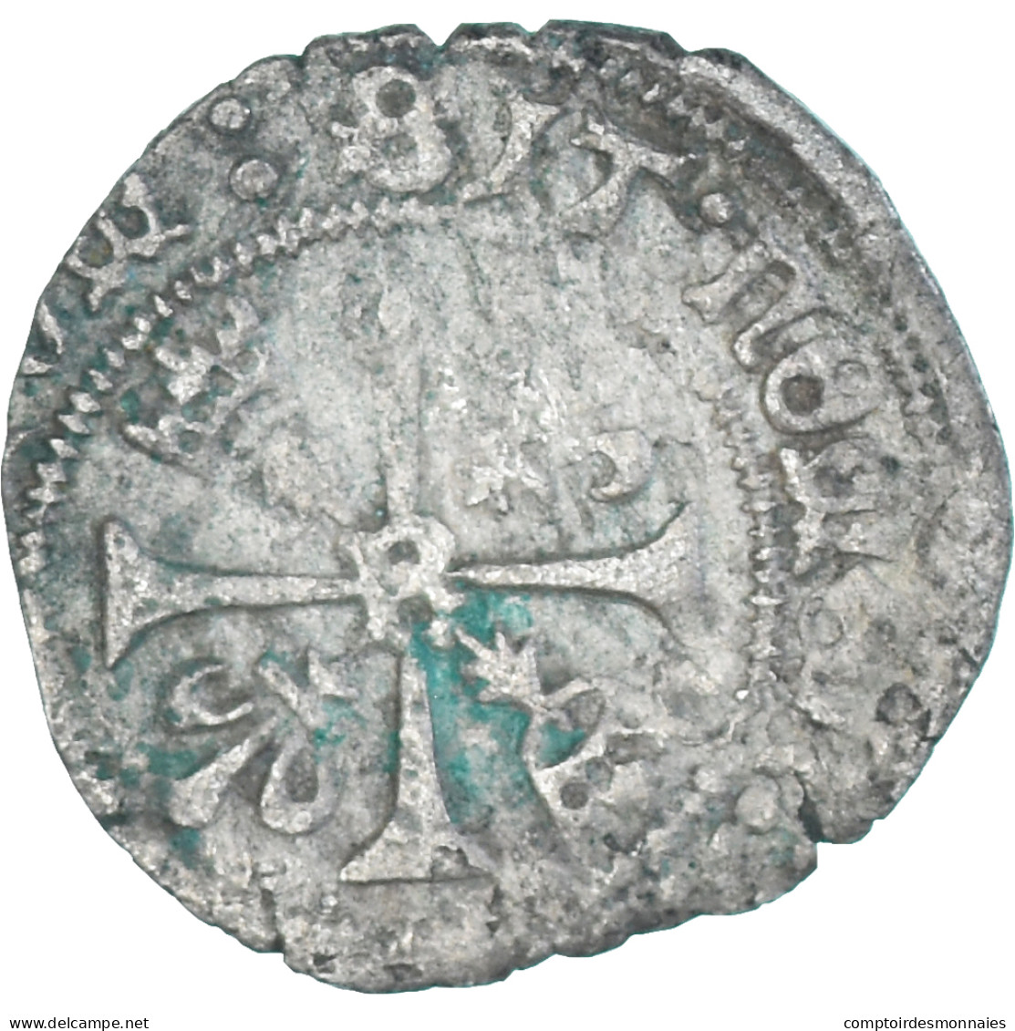 Monnaie, France, Charles VIII, Liard Au Dauphin De Bretagne, 1483-1498, TB+ - 1483-1498 Carlos VIII El Afable