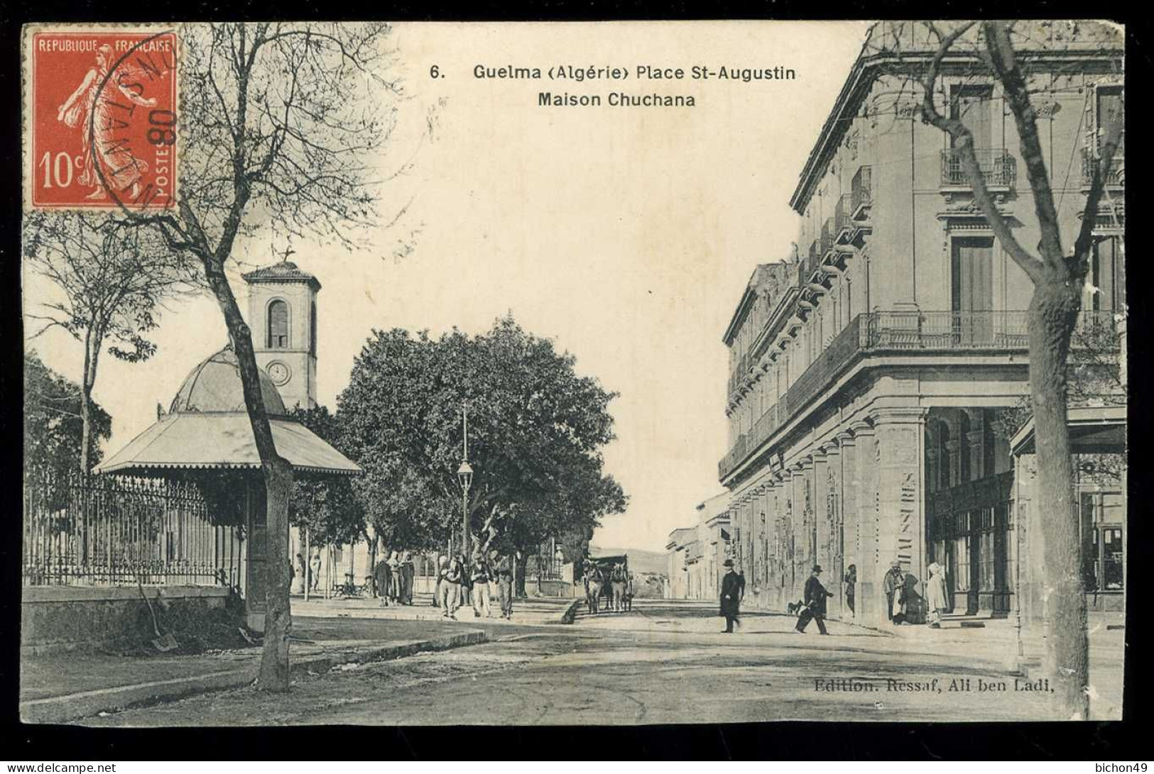 Guelma Place St Augustin Maison Chuchana Ressaf Ali Ben Ladi 1932 - Guelma